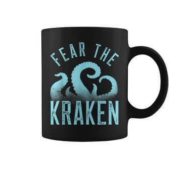 Fear The Kraken Vintage Kraken Tentacles Octopus Kraken Coffee Mug - Seseable