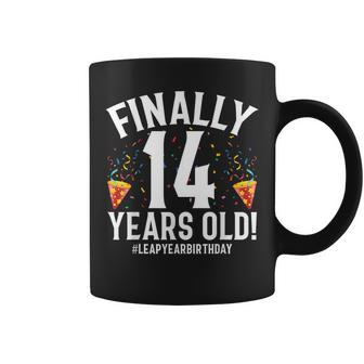 Feb 29Th Leap Year 2024 14 Years Old Birthday Party Coffee Mug - Thegiftio UK