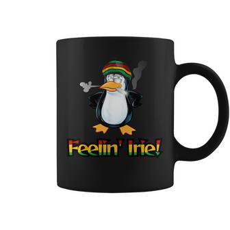 Feelin' Irie Patois Jamaica Penguin Jamaican Slang Coffee Mug - Monsterry AU