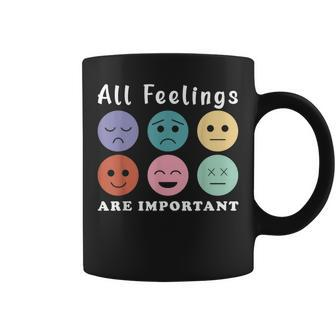 All Feelings Are Important Mental Health Awareness Month Coffee Mug - Seseable