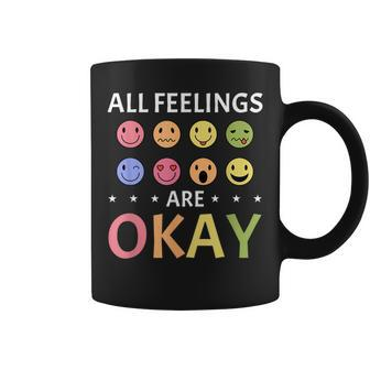 All Feelings Are Okay Mental Health Counselor Coffee Mug - Monsterry DE