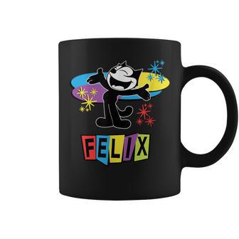 Felix Cat Comics Retro Futurist Tv In Joyful Happy Coffee Mug - Monsterry UK