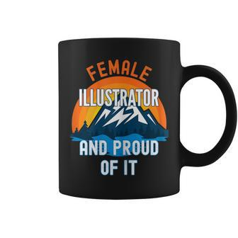 Female Illustrator And Proud Of It Coffee Mug - Monsterry CA
