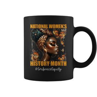 Feminist National Women's History Month 2024 Embrace Equity Coffee Mug | Mazezy