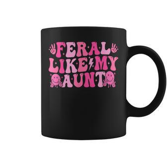 Feral Like My Aunt Feral Nephew Niece Aunt Coffee Mug | Mazezy