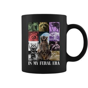 In My Feral Era Awesome Raccoon Raccoon Cringy Meme Coffee Mug - Seseable