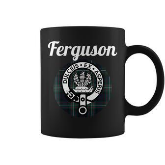 Ferguson Clan Scottish Name Coat Of Arms Tartan Coffee Mug - Seseable