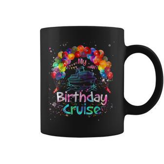 Festive My Birthday Cruise Ship Party Men And Tie Dye Coffee Mug - Thegiftio UK