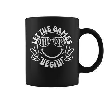 Field Day Let The Games Begin Groovy Happy Face Boys Student Coffee Mug - Monsterry UK