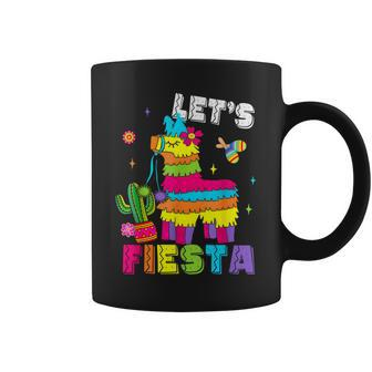 Lets Fiesta Cinco De Mayo Mexican Party Mexico Donkey Pinata Coffee Mug | Mazezy