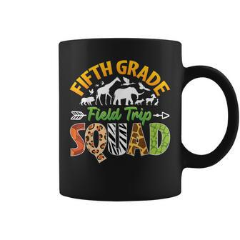 Fifth Grade Zoo Field Trip Squad Matching Teacher Students Coffee Mug - Seseable