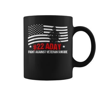 Fight Against Veteran Suicide Awareness Ptsd Veteran 22 Day Coffee Mug - Monsterry