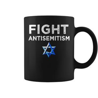 Fight Antisemitism Stop The Hate Jewish Coffee Mug - Monsterry UK