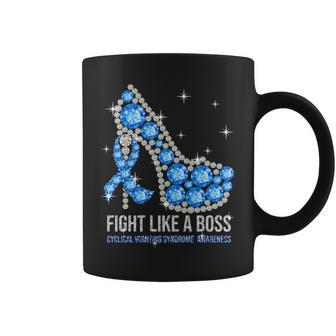 Fight Like A Boss Cyclical Vomiting Syndrome Awareness Coffee Mug | Crazezy