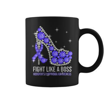 Fight Like A Boss Fabulous Hodgkin Lymphoma Awareness Coffee Mug | Crazezy CA