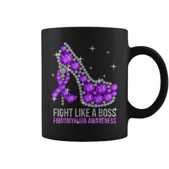 Fight Like A Boss Fibromyalgia Awareness Coffee Mug | Crazezy AU