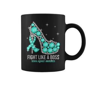 Fight Like A Boss Sexual Assault Awareness Coffee Mug | Crazezy DE