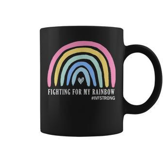 Fighting For My Rainbow Ivf Strong Infertility Egg Retrieval Coffee Mug - Monsterry