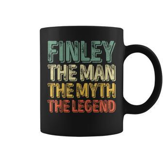 Finley The Man The Myth The Legend First Name Finley Coffee Mug - Seseable