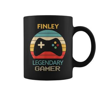 Finley Name Personalised Legendary Gamer Coffee Mug - Seseable