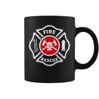 Fire & Rescue Maltese Cross Firefighter Coffee Mug - Thegiftio UK