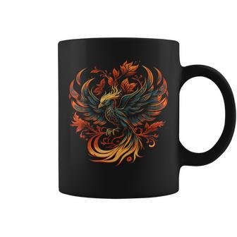 Fire Phoenix Bird Reborn Firebird Phoenix Phoenix Coffee Mug - Seseable
