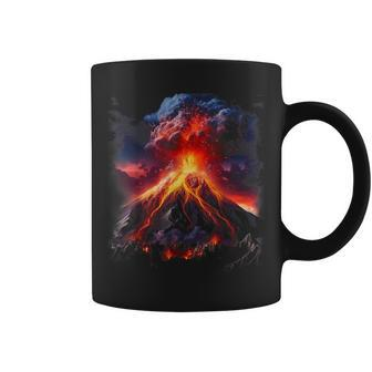 Fire Volcanoes Volcano Lover Geology Erupting Volcano Coffee Mug - Thegiftio UK