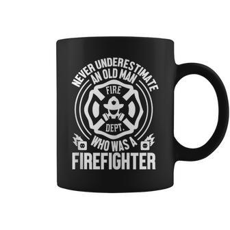 Firefighter Never Underestimate An Old Man Who Coffee Mug - Thegiftio UK