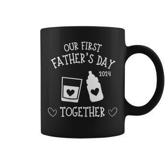 Our First Father's Day Together 2024 Dad Whiskey Lover Men's Coffee Mug - Thegiftio UK
