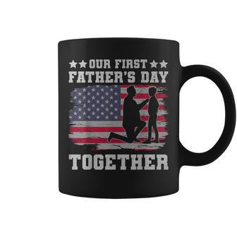 Our First Father's Day Together 2024 New Father Dad Son Coffee Mug - Thegiftio UK