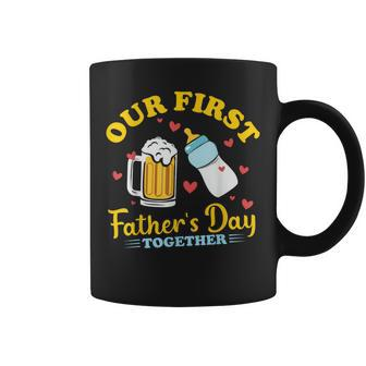 Our First Father's Day Together Dad And Son Daughter 2024 Coffee Mug - Thegiftio UK