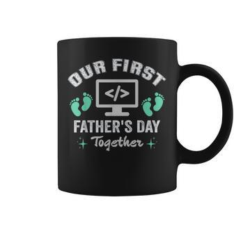 Our First Father's Day Together Developer Coder Dad Coffee Mug - Thegiftio UK