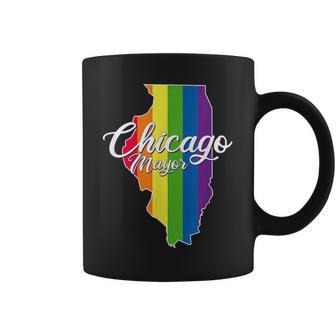 First Lesbian Chicago MayorLgbt Flag Lori Lightfoot Coffee Mug - Monsterry AU