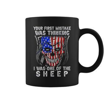 Your First Mistake Was Thinking I Was One Sheep On Back Coffee Mug | Crazezy DE