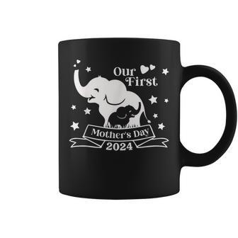 Our First Mother's Day 2024 My First Mother's Day For Moms Coffee Mug - Monsterry