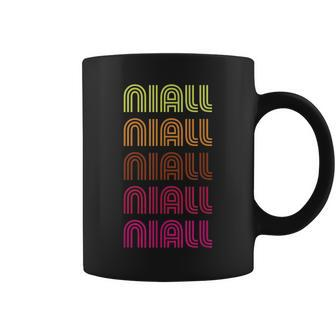 First Name Niall Funky Retro Vintage Disco Coffee Mug - Thegiftio UK