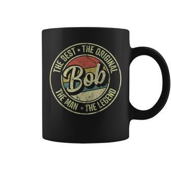 First Name Retro Bob Coffee Mug - Monsterry