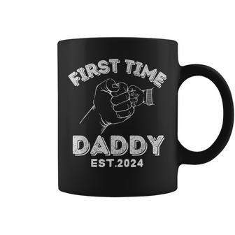 First Time Dad Baby Ideas For New Daddy Fathers Day Coffee Mug - Monsterry DE