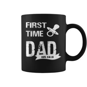 First Time Dad Est 2019 For New Father Coffee Mug - Monsterry AU