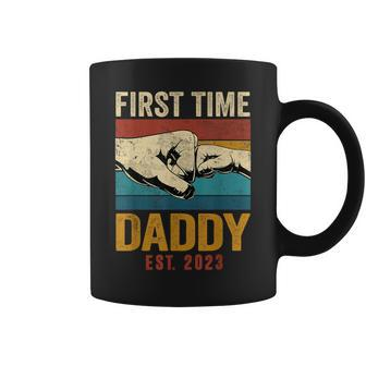 First Time Daddy Est 2023 Father's Day Promoted To Dad Coffee Mug | Crazezy UK