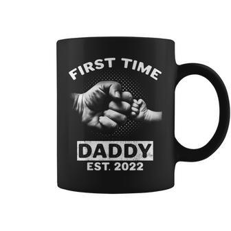 First Time Daddy New Dad Est 2022 Fathers Day Coffee Mug - Monsterry