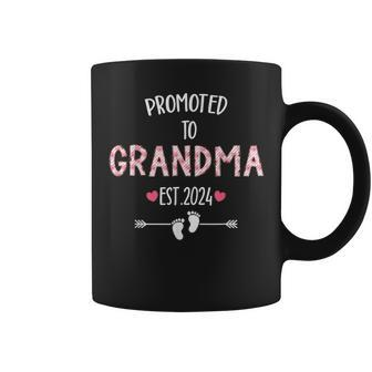 First Time Grandma 2024 Promoted To Grandma Coffee Mug - Thegiftio UK