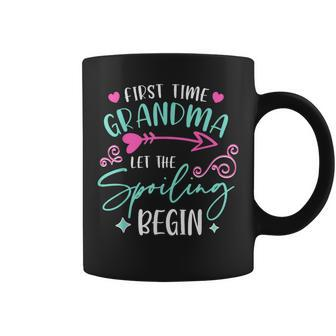 First Time Grandma Let The Spoiling Begin Mom Grandmas Day Coffee Mug - Monsterry