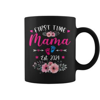 First Time Mama 2024 Mother's Day Soon To Be Mom Pregnancy Coffee Mug - Seseable
