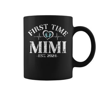 First Time Mimi Est 2024 Promoted To New Grandma Est 2024 Coffee Mug | Mazezy AU