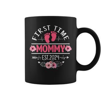 First Time Mommy 2024 Mother's Day Soon To Be Mom Pregnancy Coffee Mug - Monsterry AU