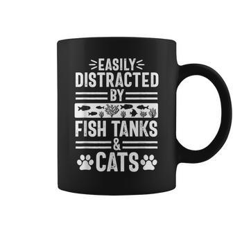 Fish Tank Lover Cat Owner Aquarium Aquarist Men Coffee Mug - Monsterry UK