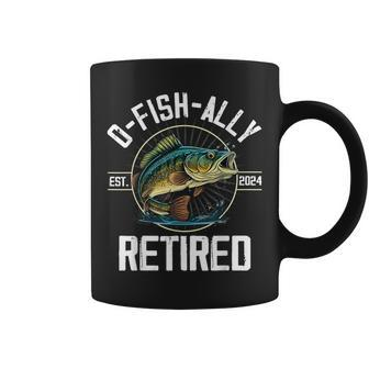 Fisherman Fishing Retirement O-Fish-Ally Retired 2024 Coffee Mug - Thegiftio UK