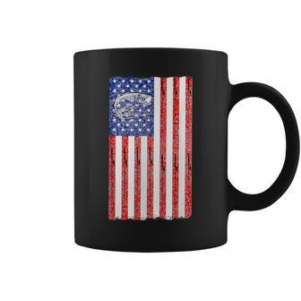 Fishing 4Th Of July Usa Flag Vintage Look Coffee Mug - Monsterry AU