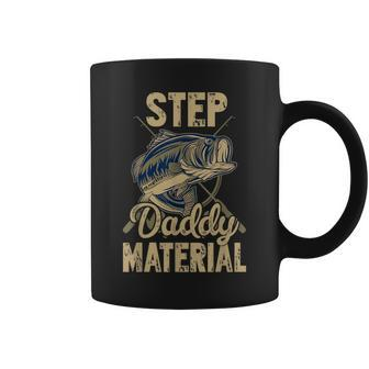 Fishing Best Stepdad Father's Day Step Daddy Material Coffee Mug - Monsterry CA